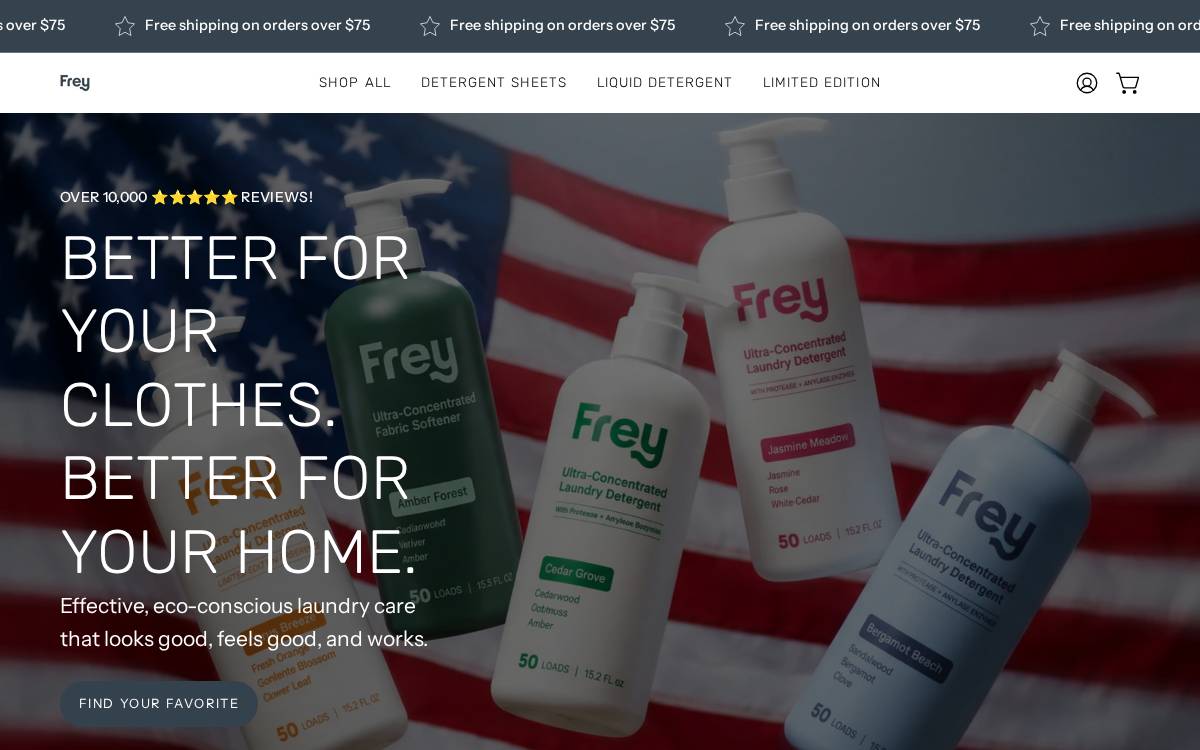 FREY website preview