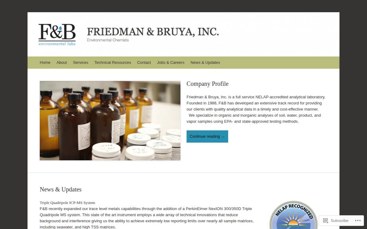 Friedman & Bruya website preview