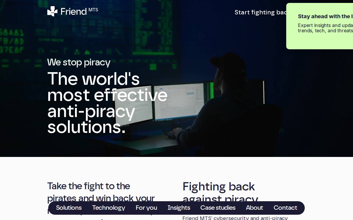 Friend MTS website preview