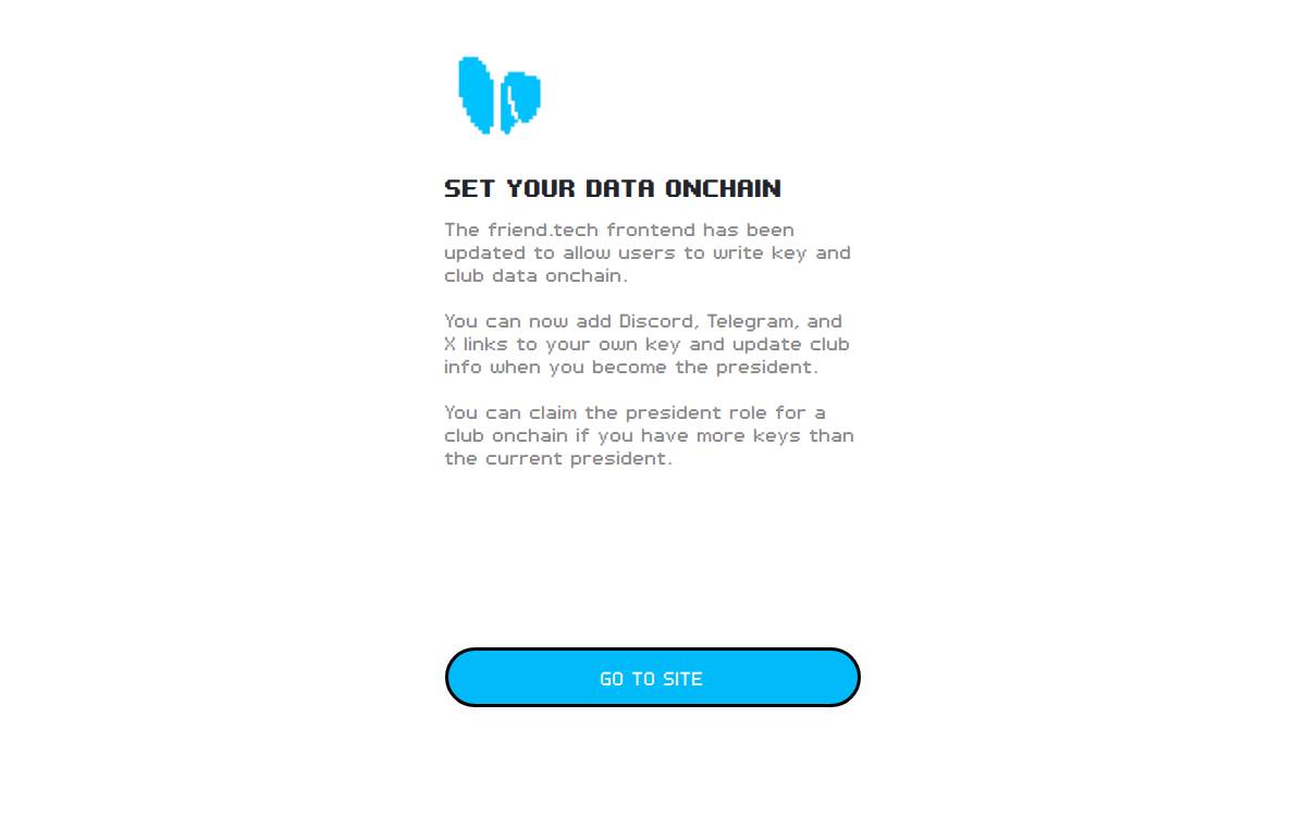 Friend website preview