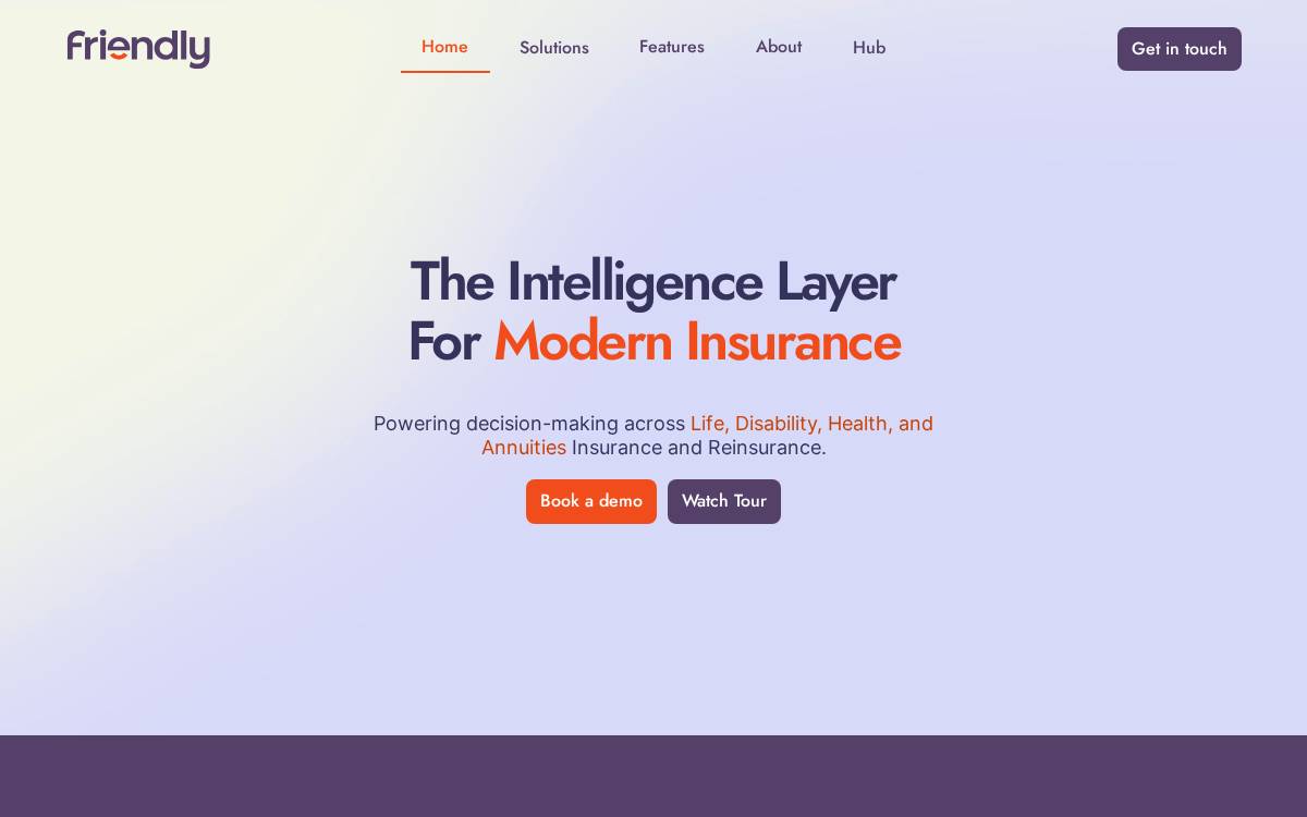 Friendlycares website preview