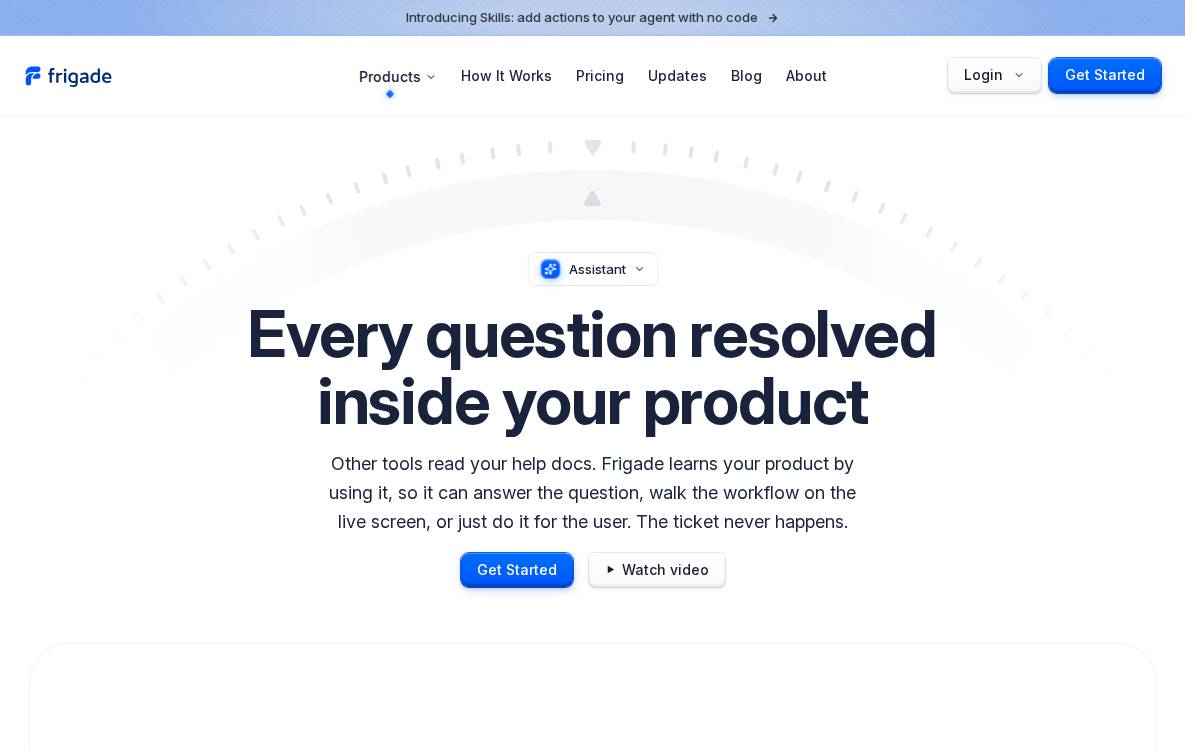 Frigade website preview