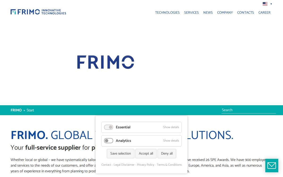Frimo website preview