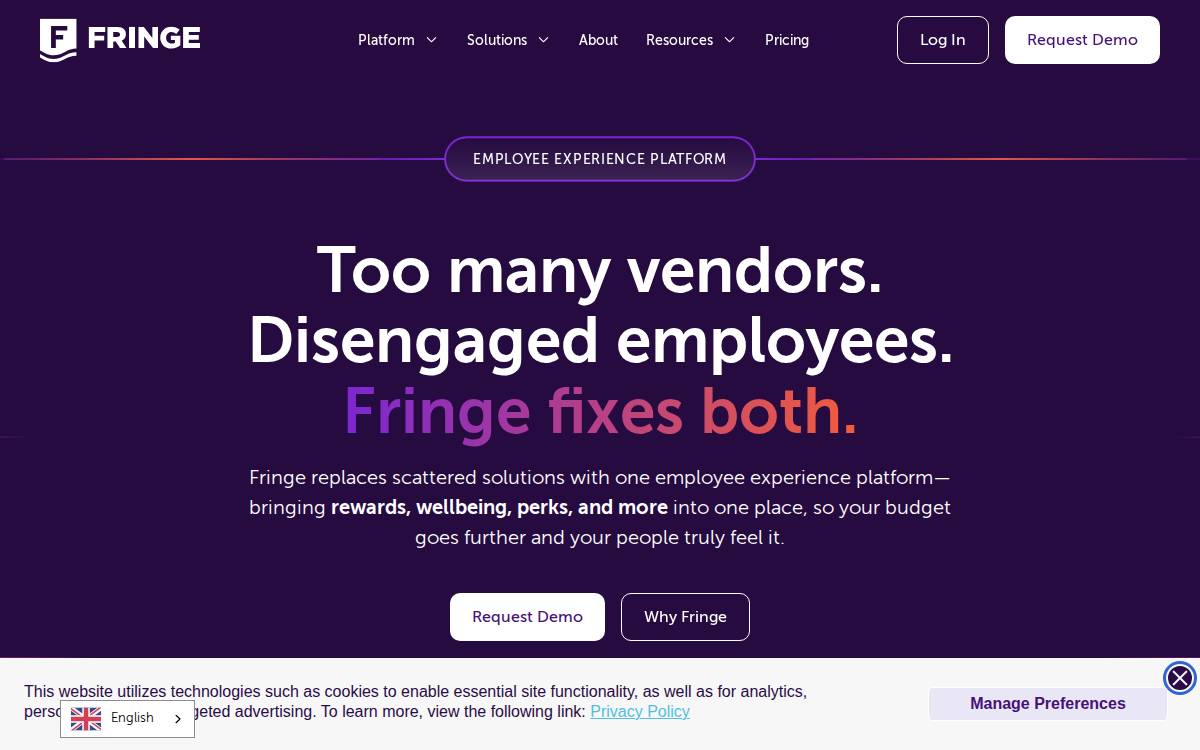 Fringe website preview