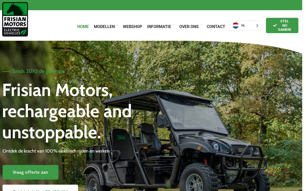 Frisian Motors BV website preview