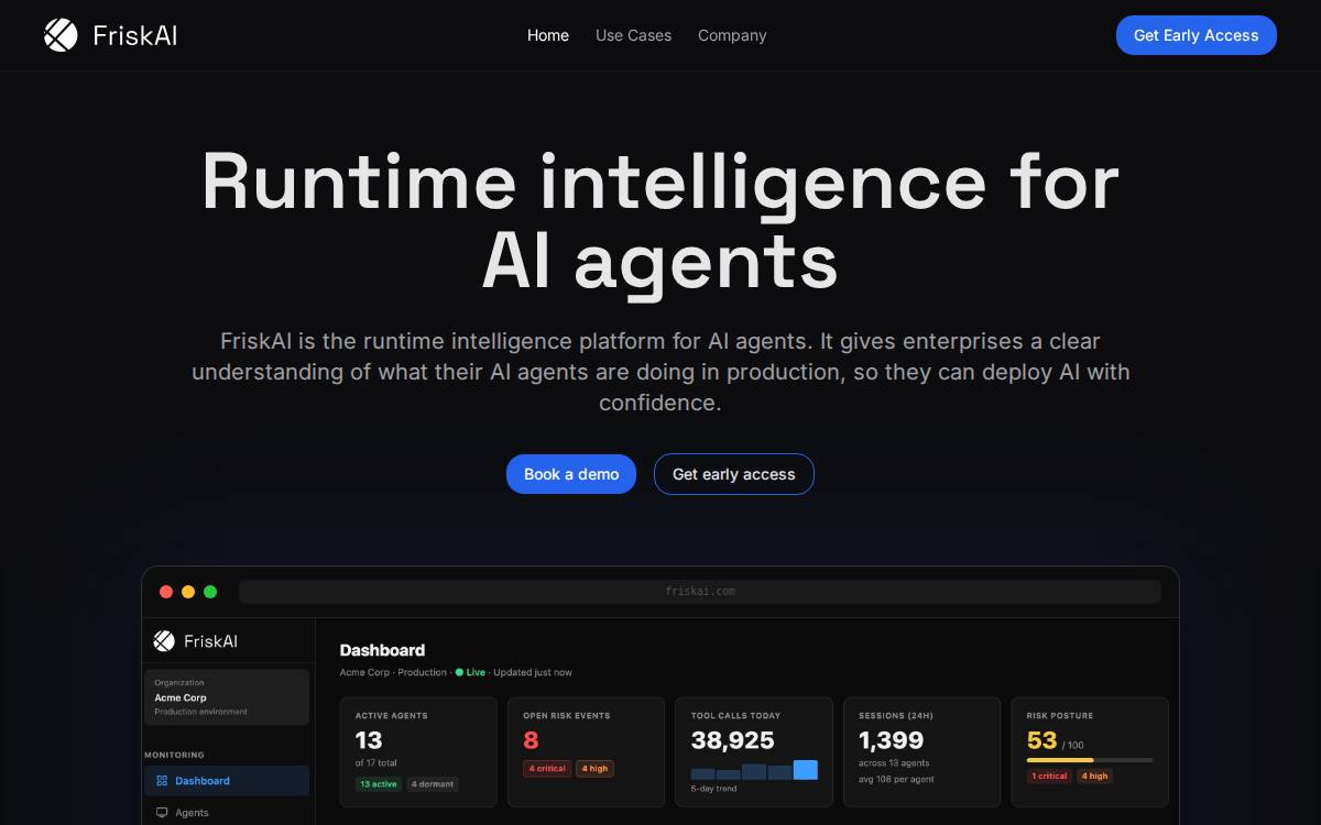 Friskai website preview
