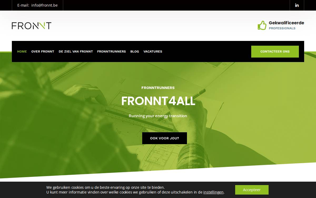 Fronnt website preview