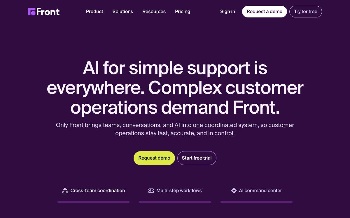 Front website preview