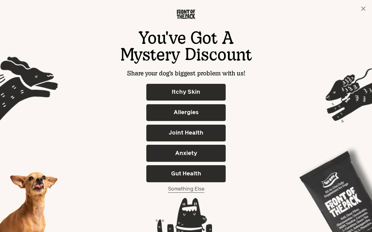 Front of the Pack website preview