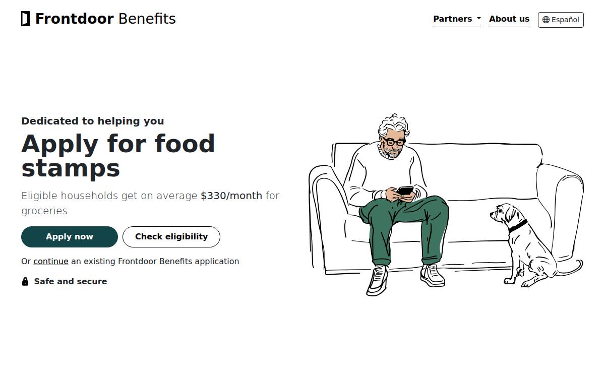 Frontdoor Benefits website preview