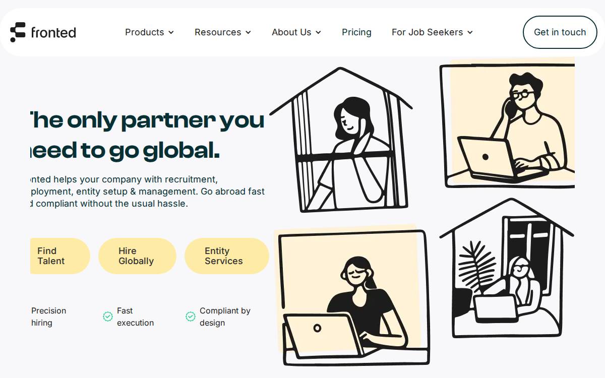 Fronted website preview