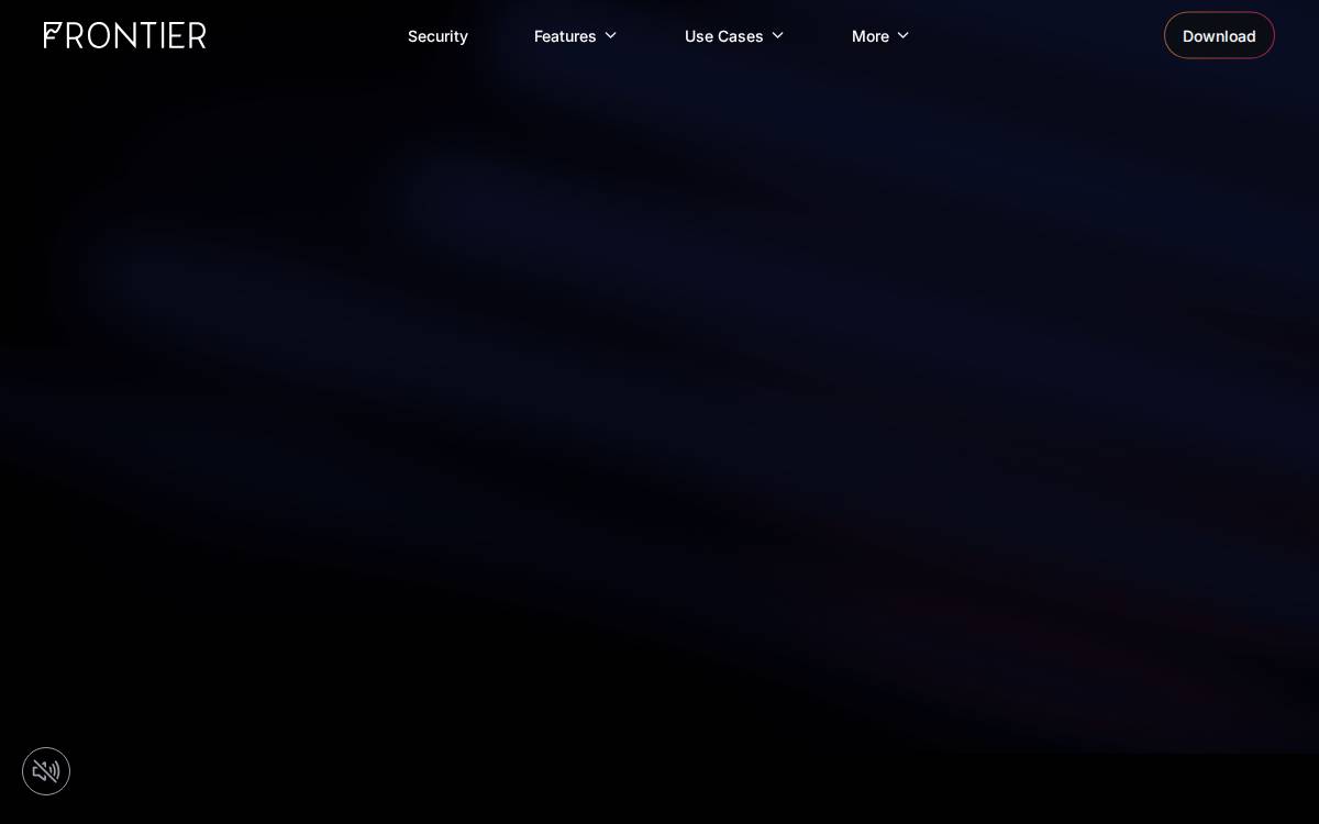 Frontier website preview