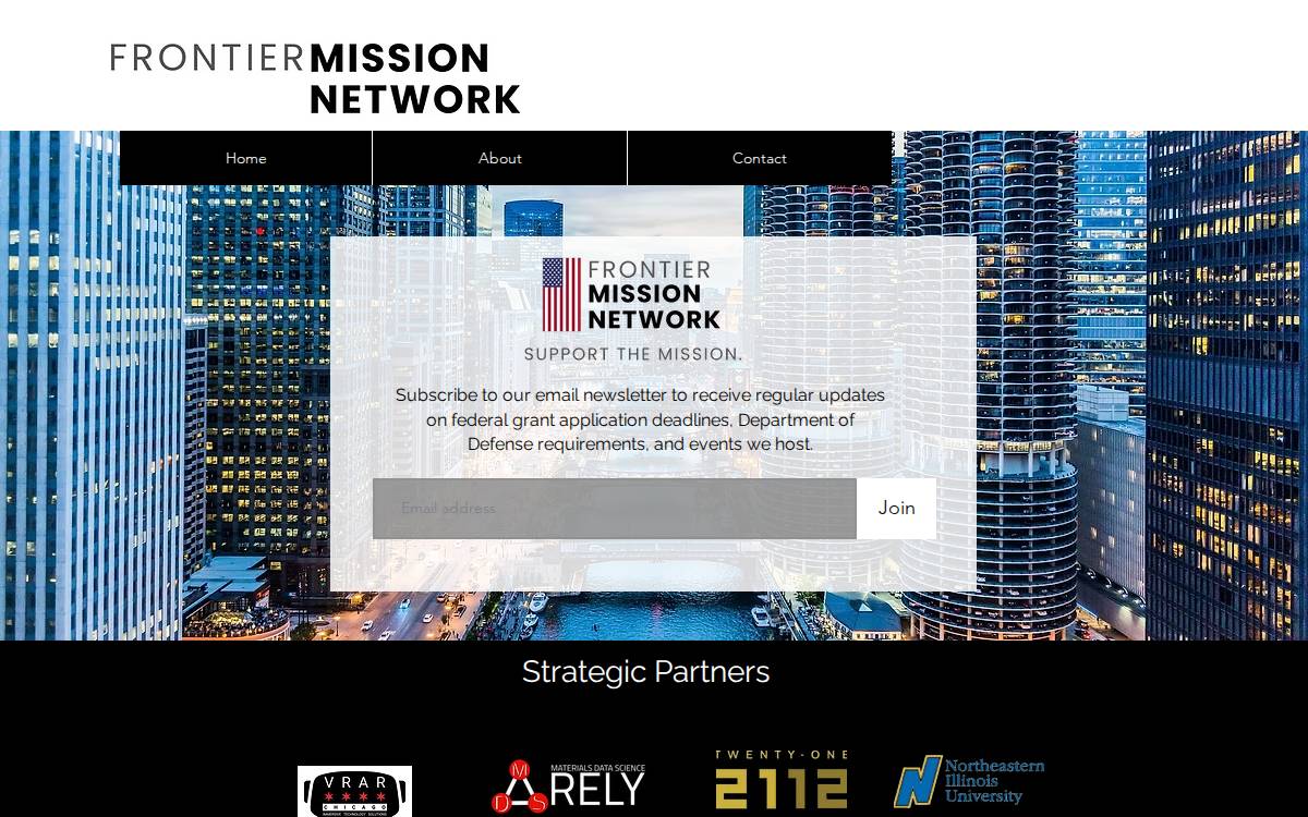 Frontier Mission Network website preview