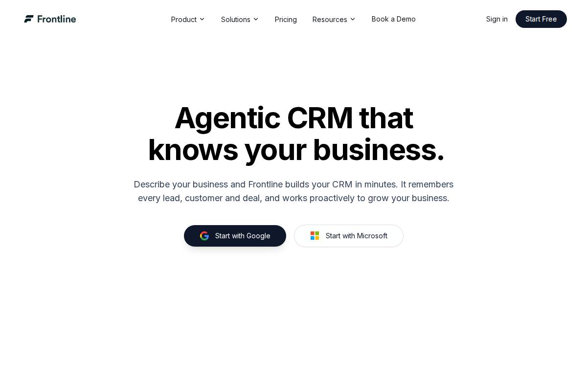 Frontline website preview