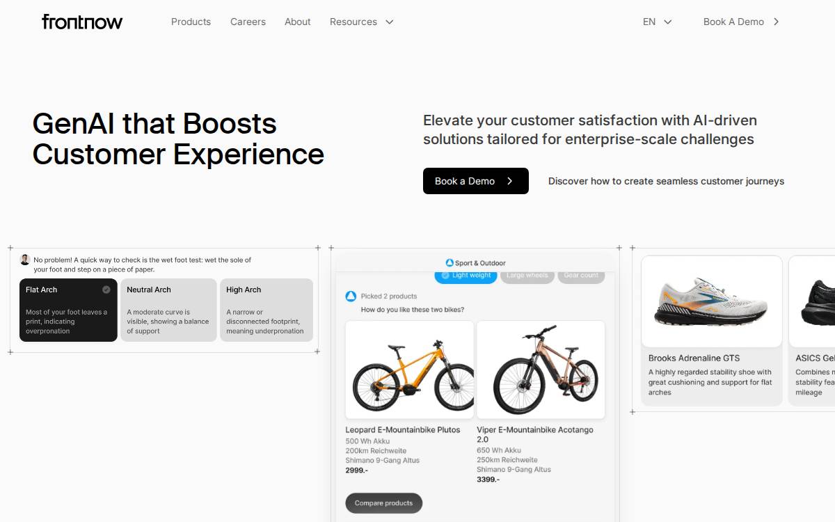 FrontNow website preview
