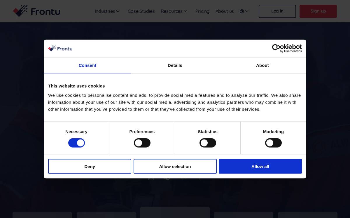 Frontu website preview