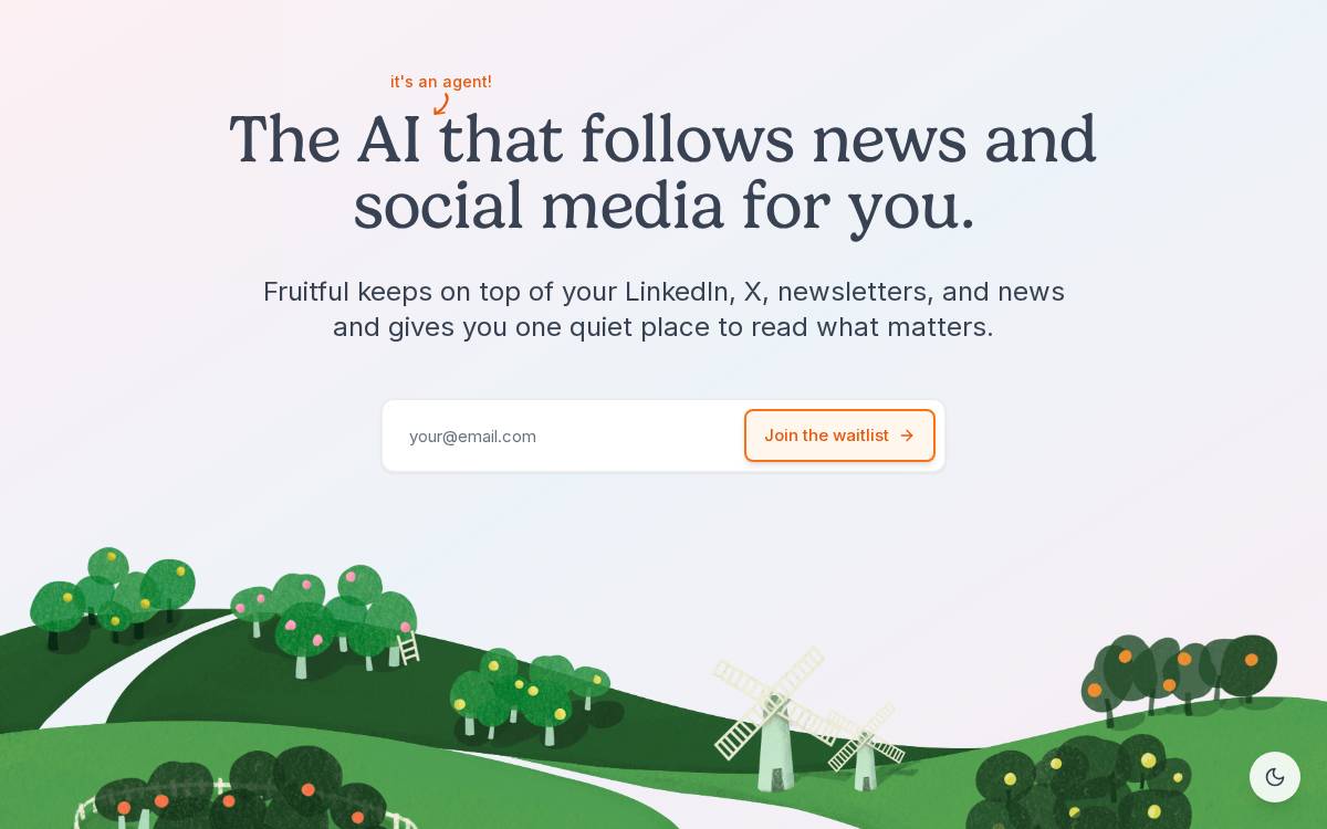 Fruitful website preview