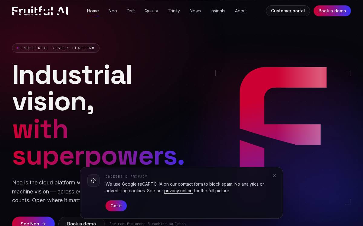 FruitfulAI AG website preview