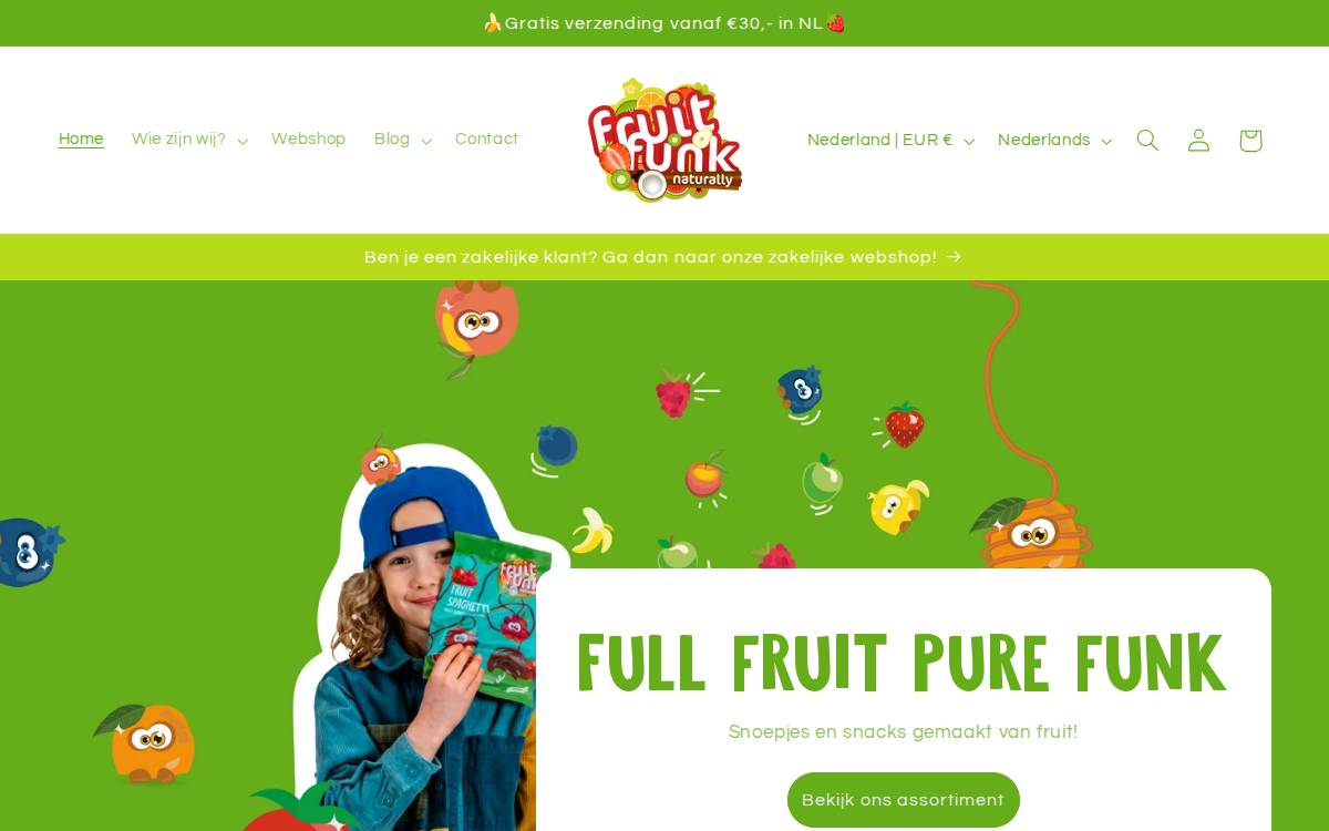 Fruitfunk website preview