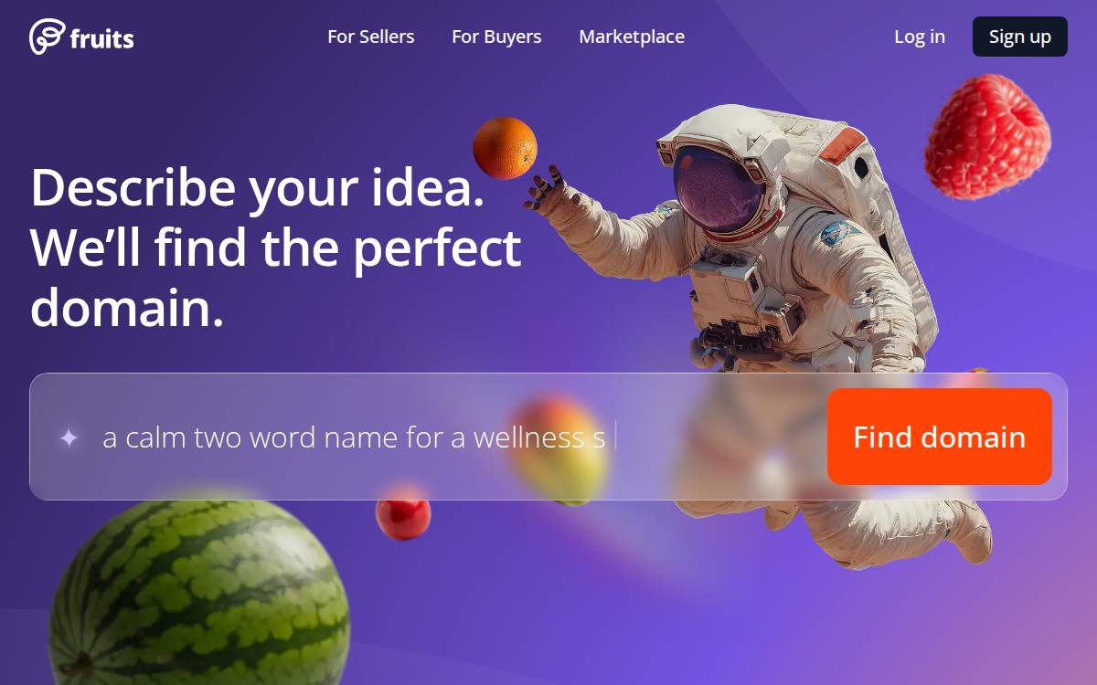 Fruits website preview
