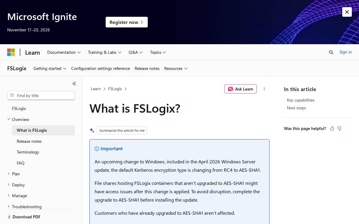 FSLogix website preview