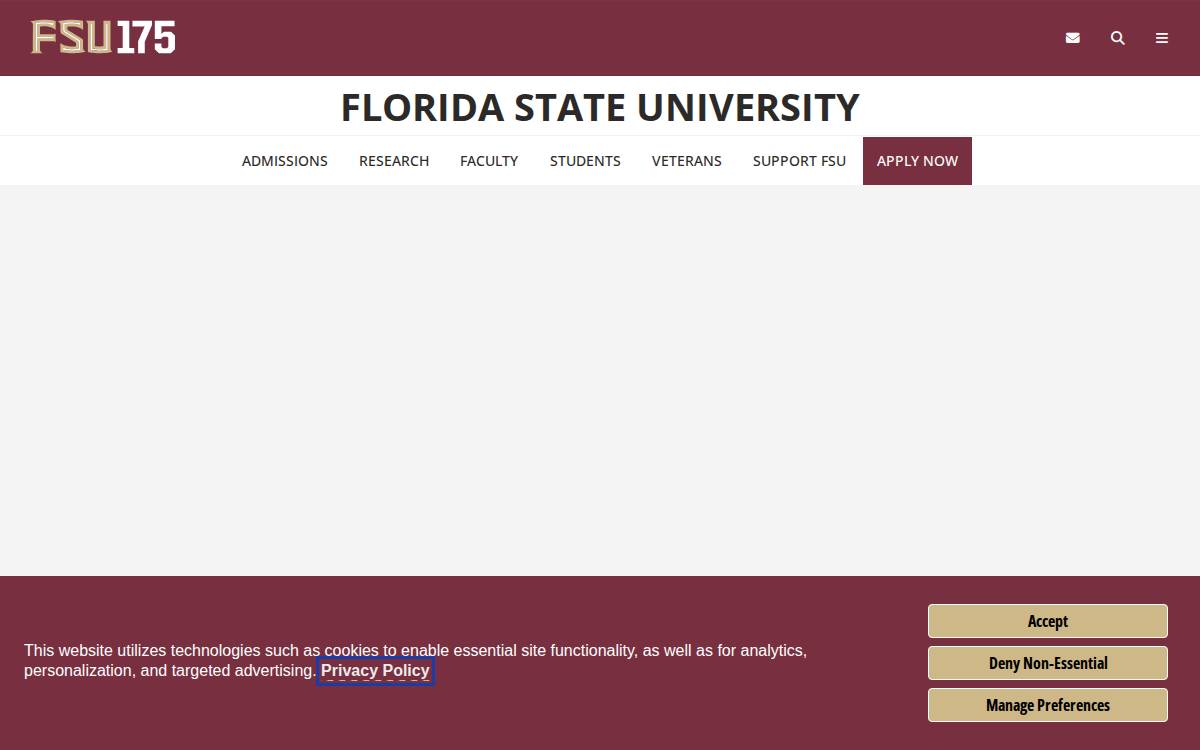 Fsu website preview