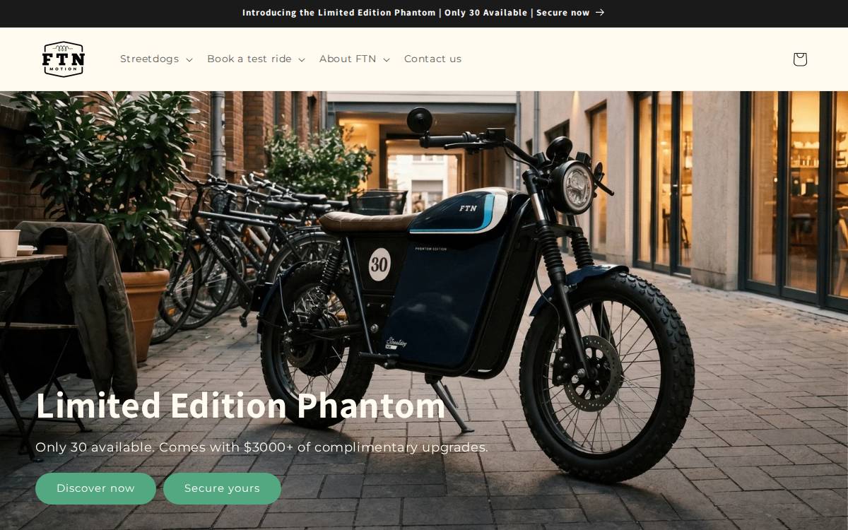 Ftnmotion website preview