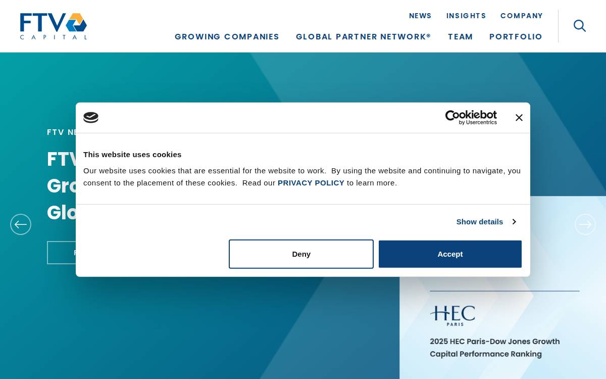 FTV Capital website preview