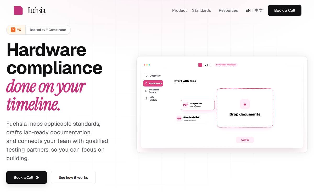 Fuchsia website preview