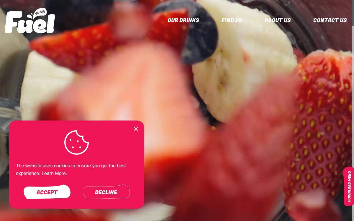 Fueljuicebars website preview