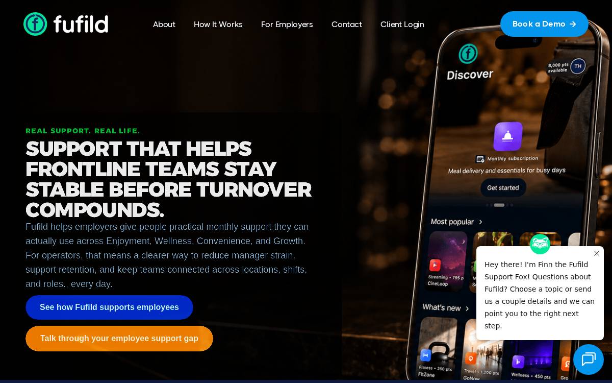 Fufild website preview