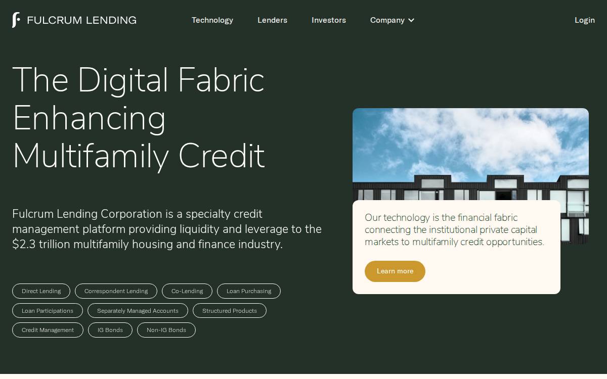 Fulcrumlendingcorp website preview