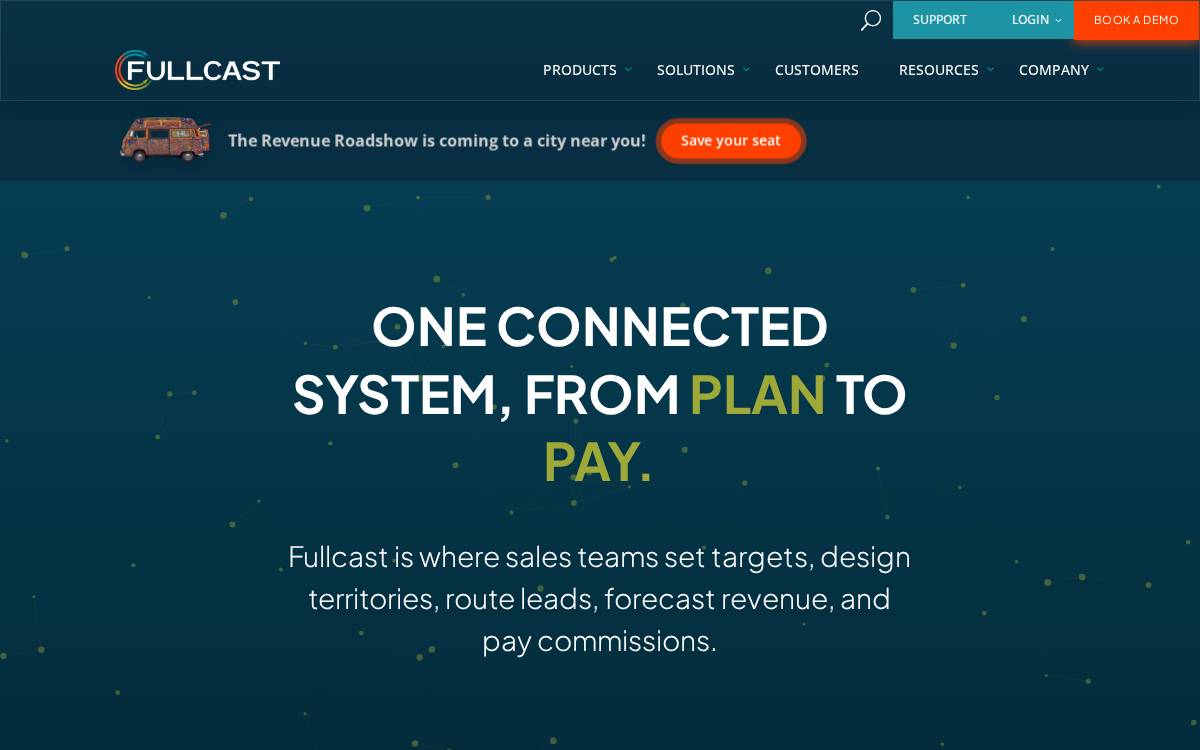 Fullcast website preview