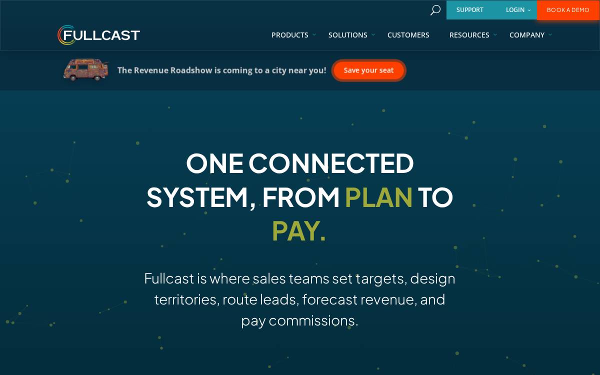 Fullcast website preview