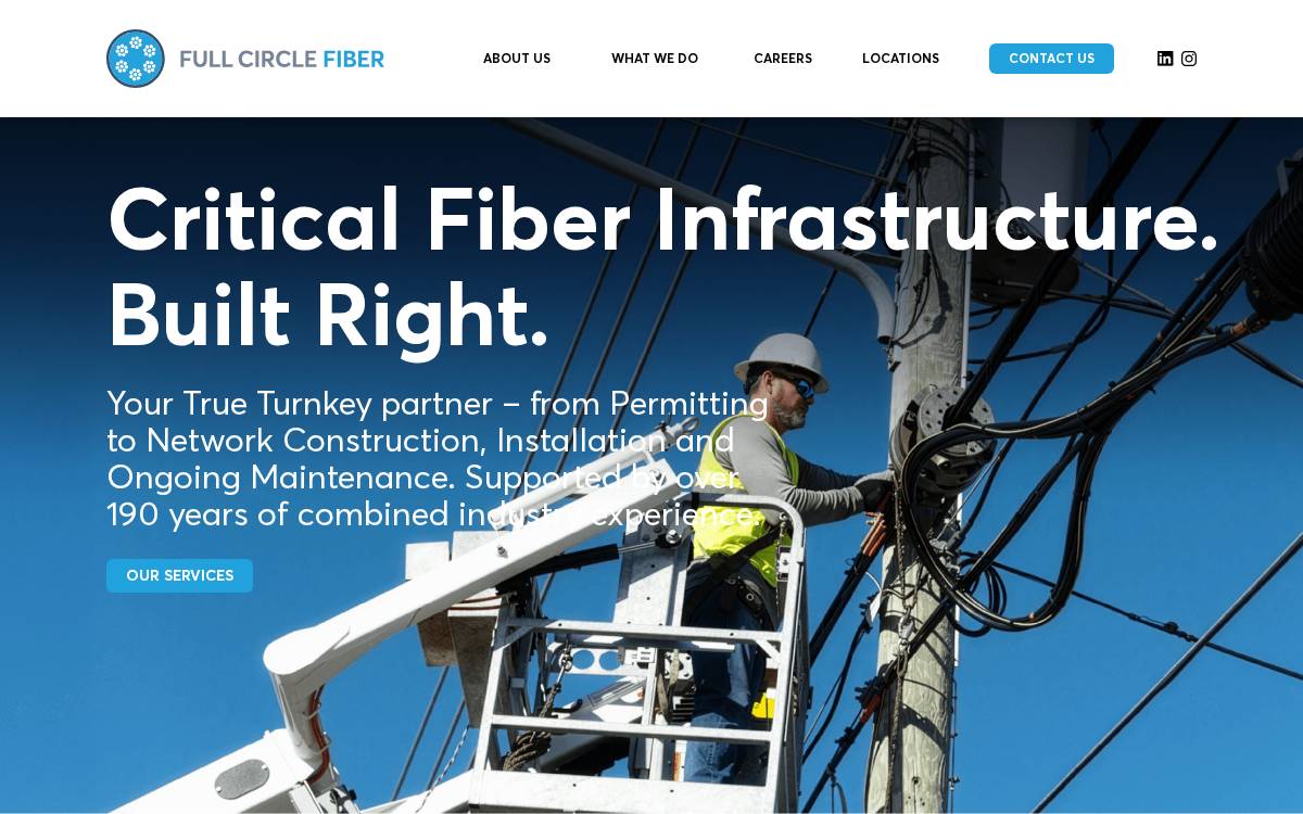 Fullcirclefiberpartners website preview
