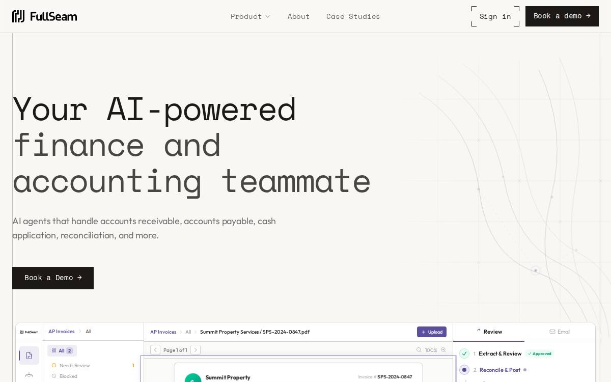 FullSeam website preview