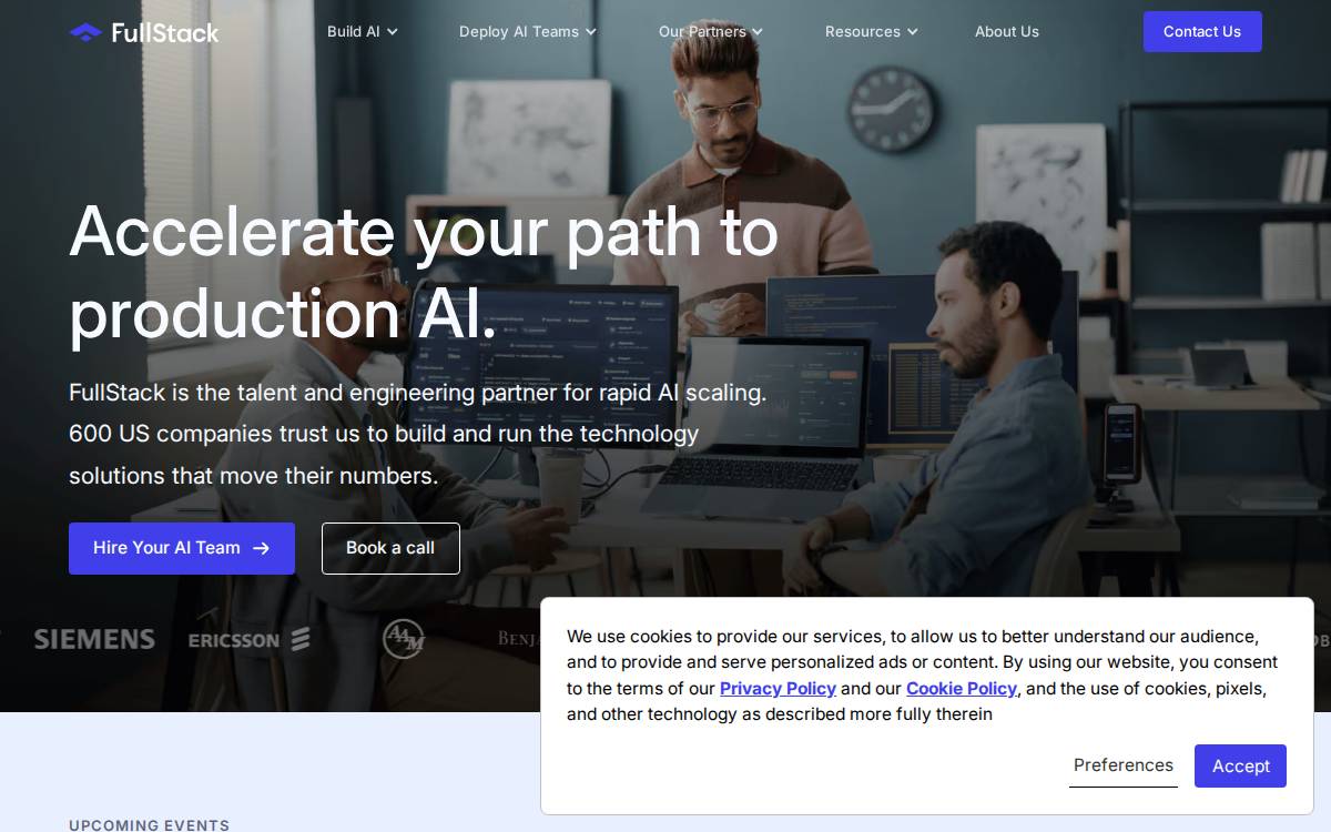 FullStack Labs website preview
