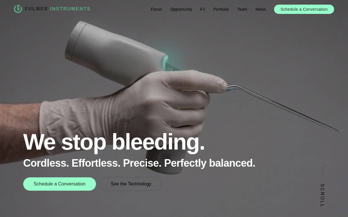 Fulmer Instruments website preview