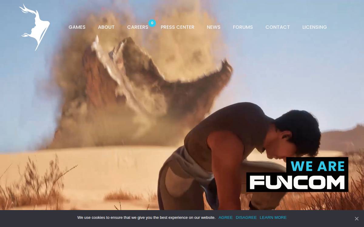 Funcom website preview