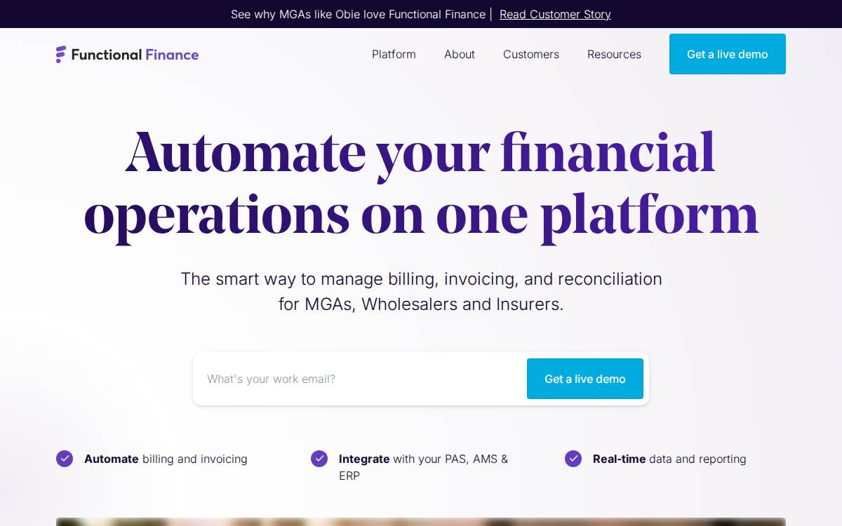 Functional Finance website preview
