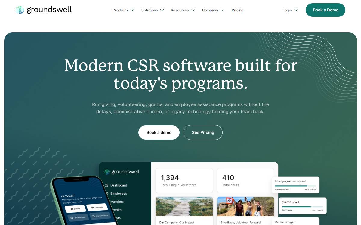 Groundswell website preview