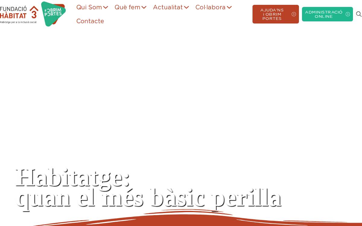 Fundació Hàbitat 3 website preview
