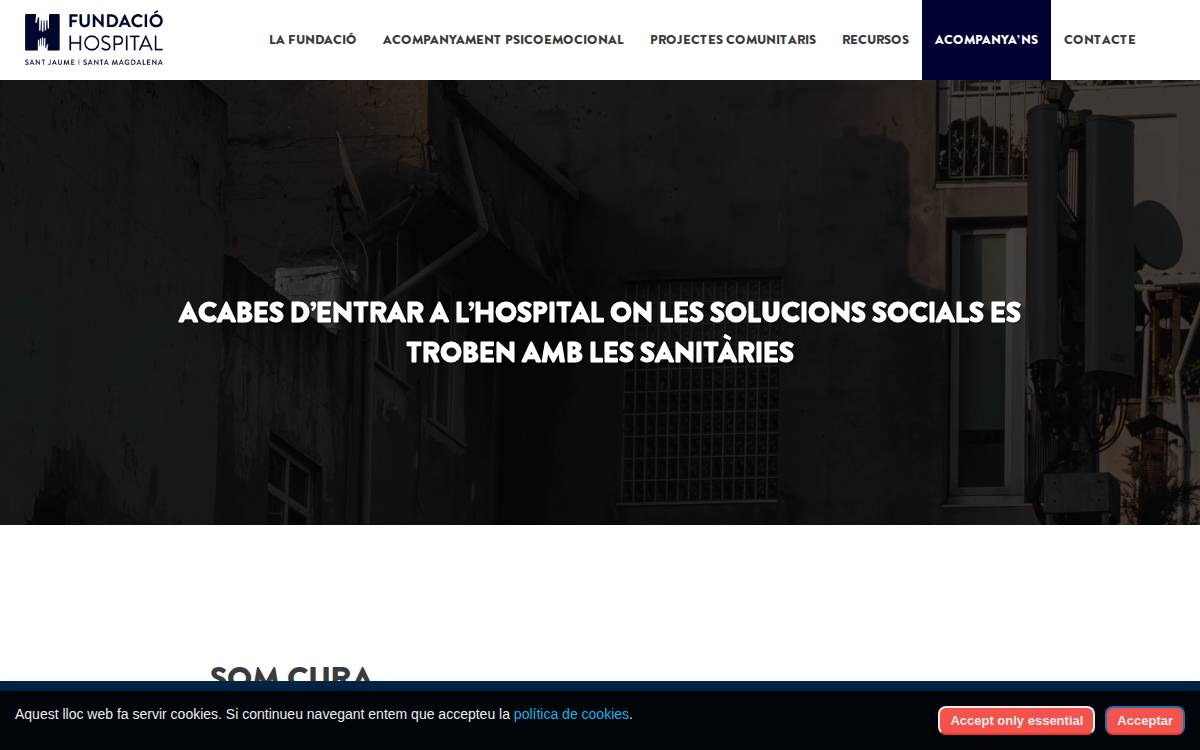 Fundació Hospital website preview
