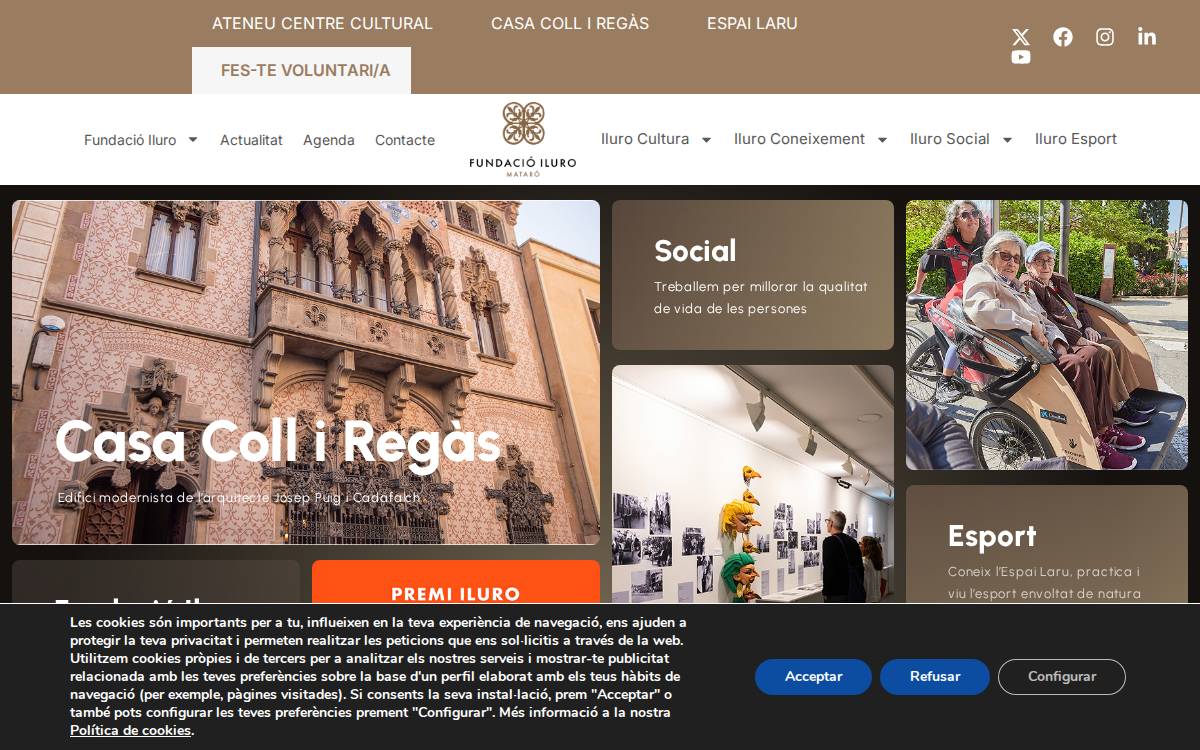 Fundació Iluro website preview