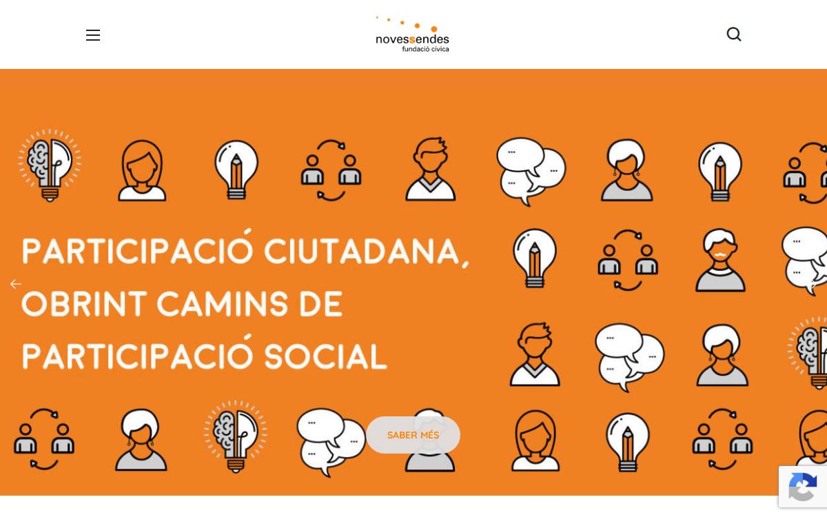 Fundació Novessendes website preview