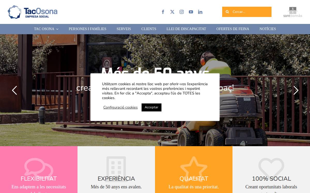 Fundació TacOsona website preview