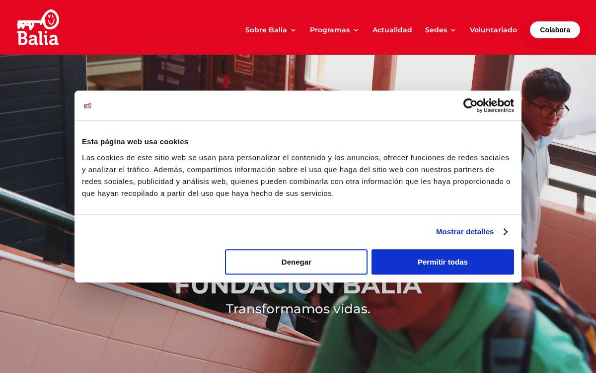 Fundación Balia por la Infancia website preview