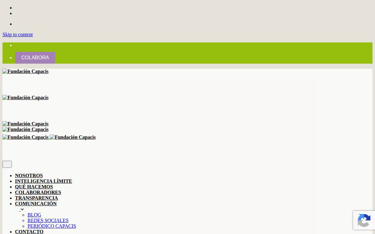 Fundación Capacis website preview