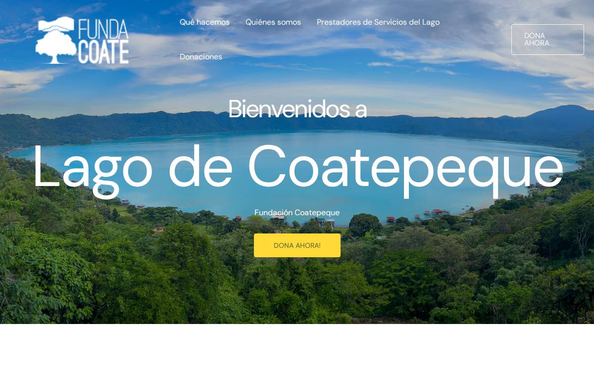 Fundación Coatepeque website preview