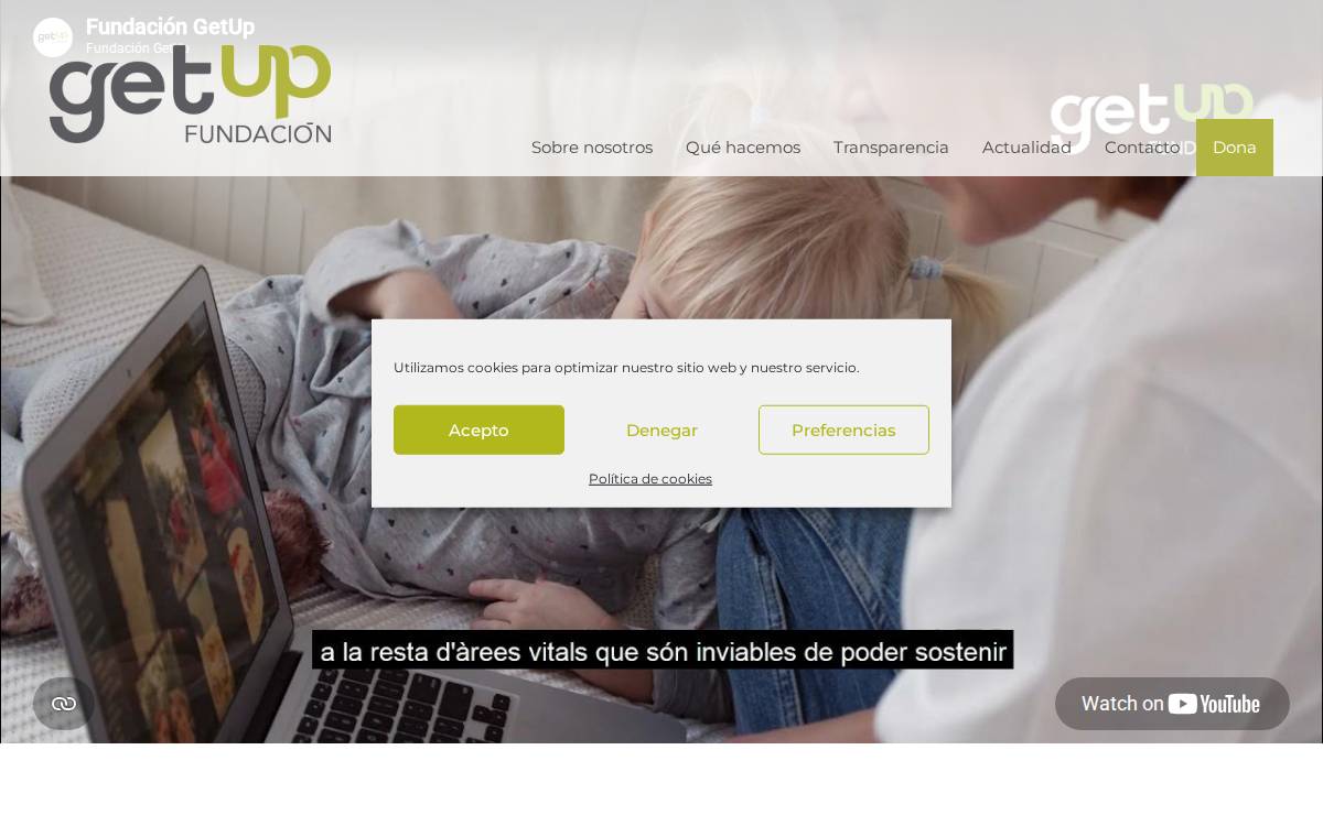 Fundación Get Up website preview